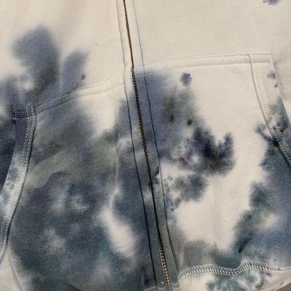 Tie dye zip sweatshirt with decal - Picture 3 of 7